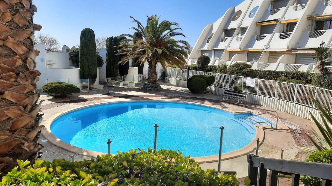 Ancre Bleue***, 1Ere Ligne Plage, Piscine, Clim. La Grande Motte Exteriér fotografie