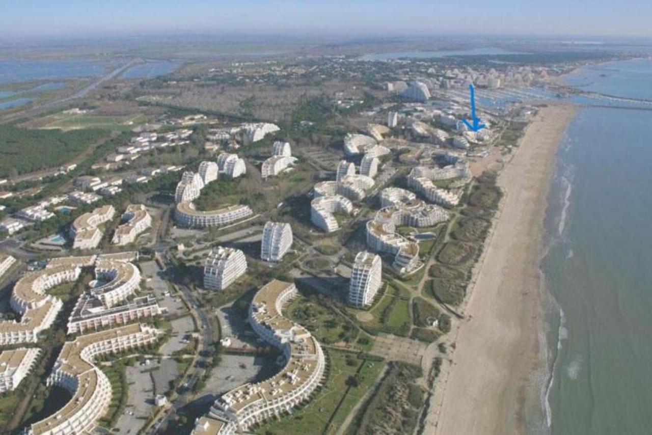 Ancre Bleue***, 1Ere Ligne Plage, Piscine, Clim. La Grande Motte Exteriér fotografie
