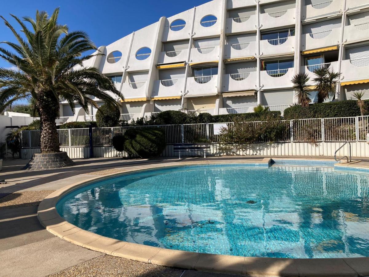 Ancre Bleue***, 1Ere Ligne Plage, Piscine, Clim. La Grande Motte Exteriér fotografie